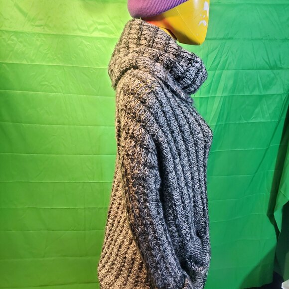 Vero moda denim wool turtle neck winter gray women sweater Small fall - Picture 4 of 16